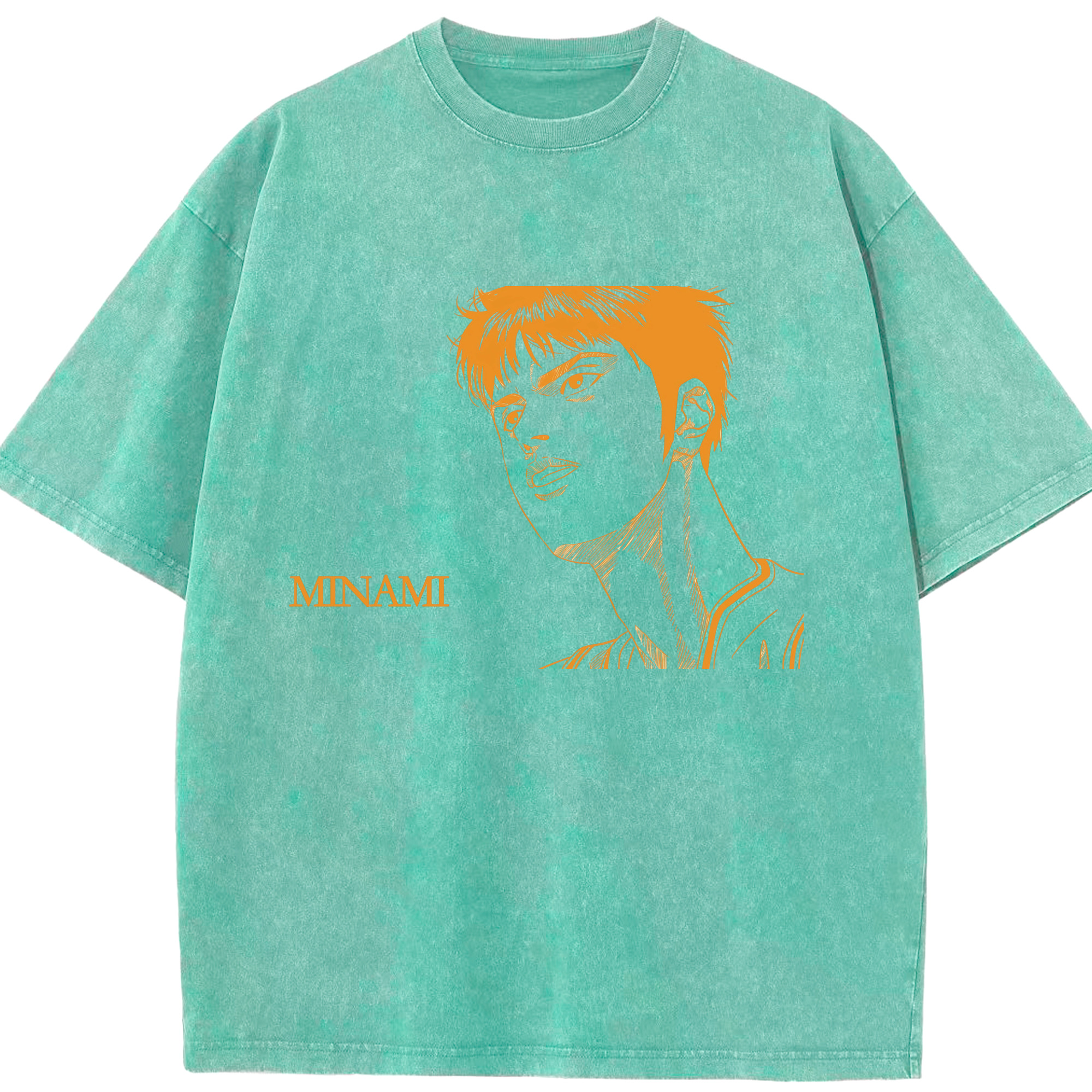 （画像用） SLAM DUNK／スラムダンク 綿100% ヴィンテージ風 半袖Tシャツ（フロントプリント）